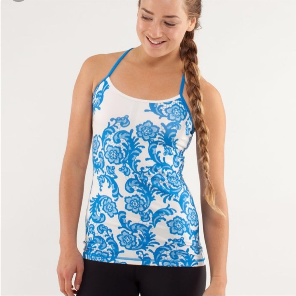 Lululemon Power Y Laceoflage Yoga Tank